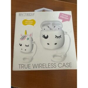 Bytech Unicorn AirPods Case Cover White Silicone Keychain BY-AU-MC-175-AC NEW